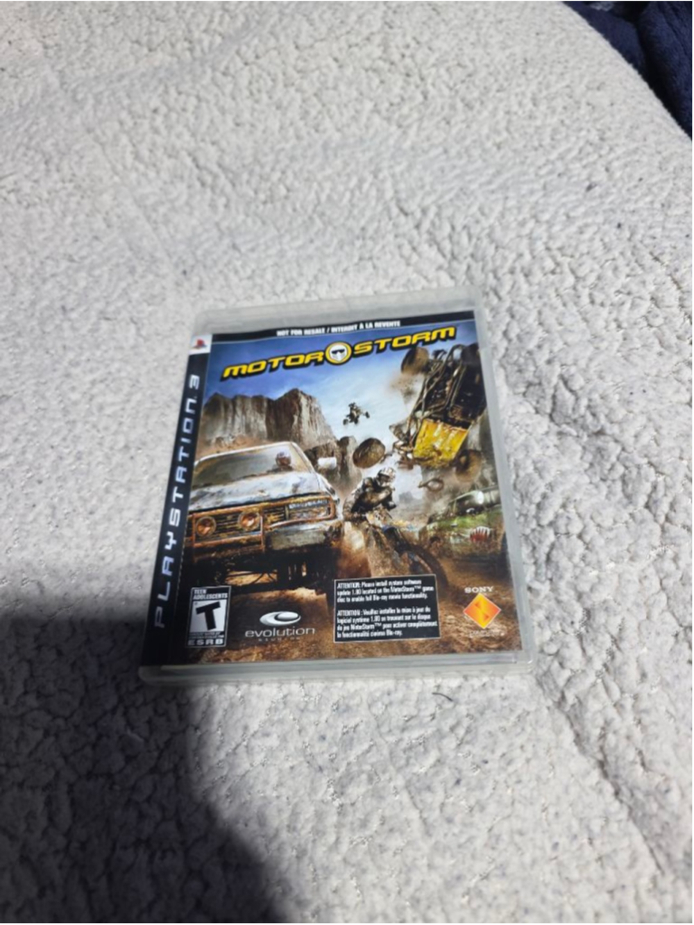 Sony MotorStorm PS3 Video Game One Size Black Yellow